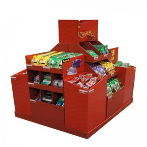 Pappkundenspezifisches Spielzeug baute Supermarkt-Paletten-Ausstellungsstand zusammen